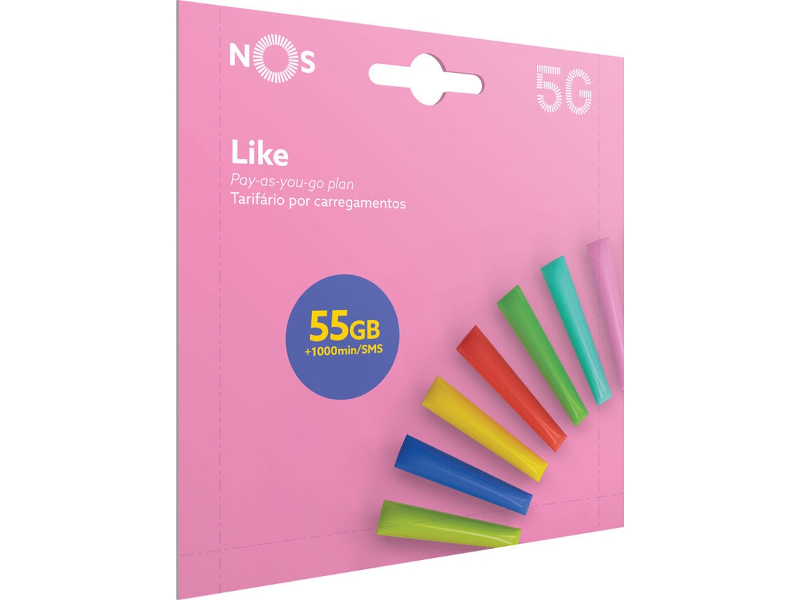 Cartão SIM Pré-Pago NOS LIKE