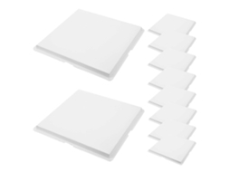 Bases Para Torta De Ovo (para Uso Em Bolos) - 10 Unidades Pratos Quadrados Papel Servir Sobremesas