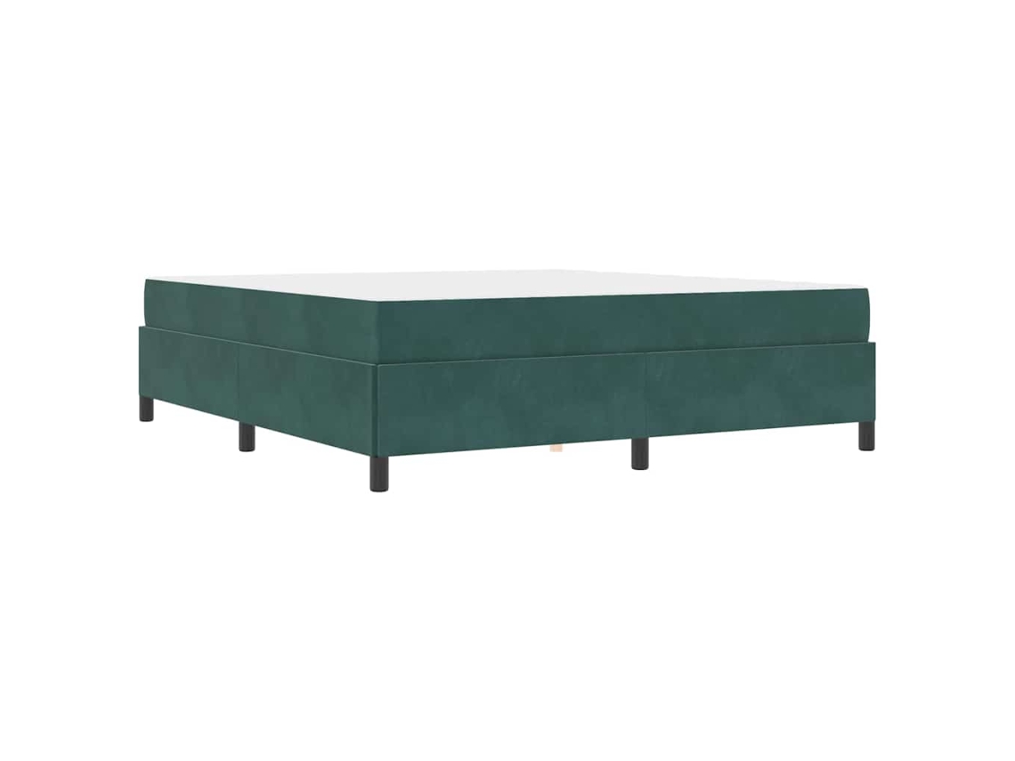 Conjunto 1 Estrutura Da Cama Vidaxl Verde Tecido (180 X 200 Cm)