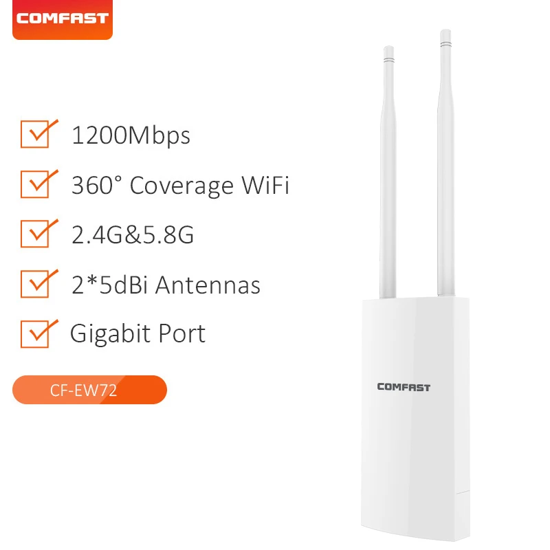 Roteador Sem Fio Repetidor (300 Mbps Ew71) Com Porta Gigabit E Plugue Padrão Europeu.