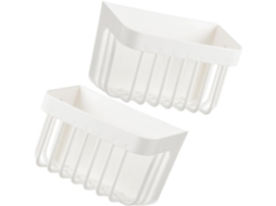 Organizador De Parede Para Banheiro, Em Material Resistente, Com 2 Peças E Grande Capacidade De Armazenamento