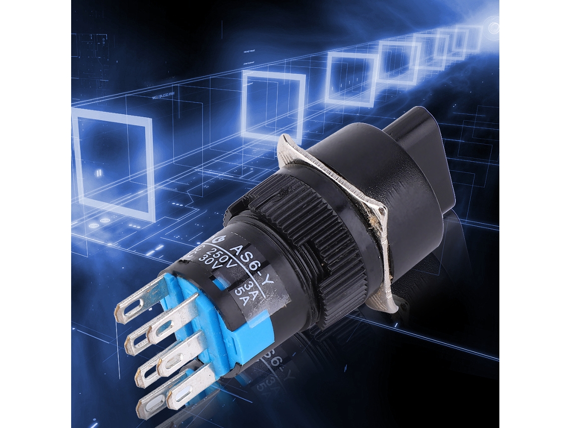 Chave Seletora Rotativa 16mm Ac 250v 3a