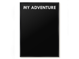 Quadro magnético de parede Minha aventura para o quarto Espelharte (50x70 cm)
