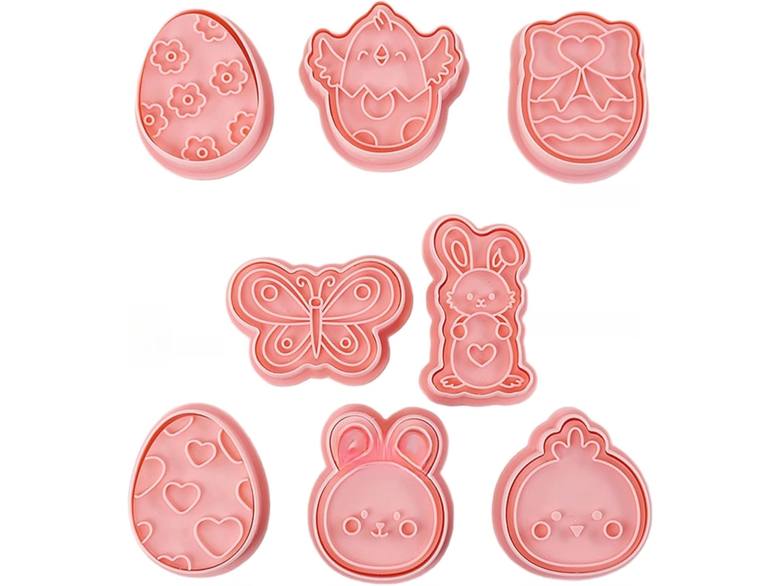 Molde Para Fondant E Confeitaria, Para Assar E Decorar, 8 Peças