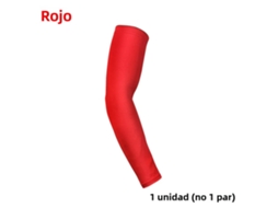 (1 Vermelha Tamanho G) Manga Esportiva Universal Com Proteção Uv Para Uso Externo, Adequada Para Basquete, Futebol, Etc.