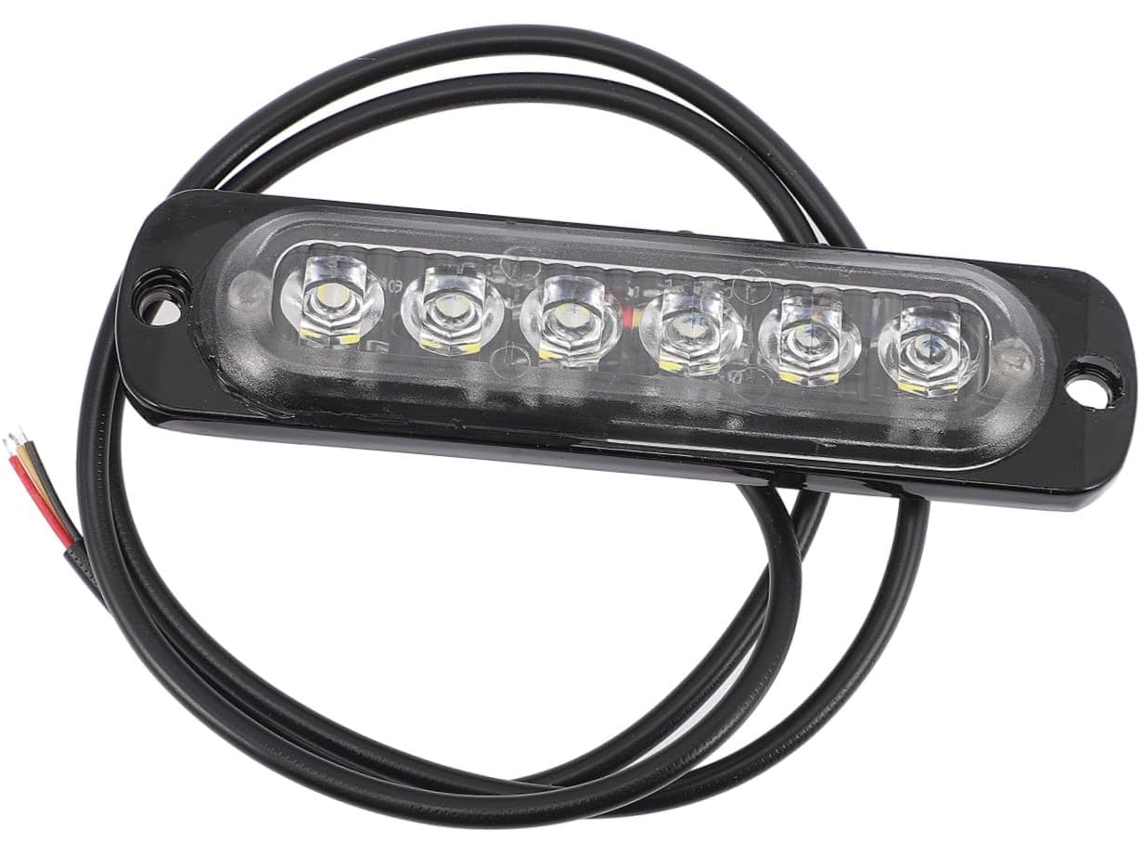 Luz Estroboscópica Ultrafina Para Vans, 6 Leds, Ipx4, Liga De Alumínio