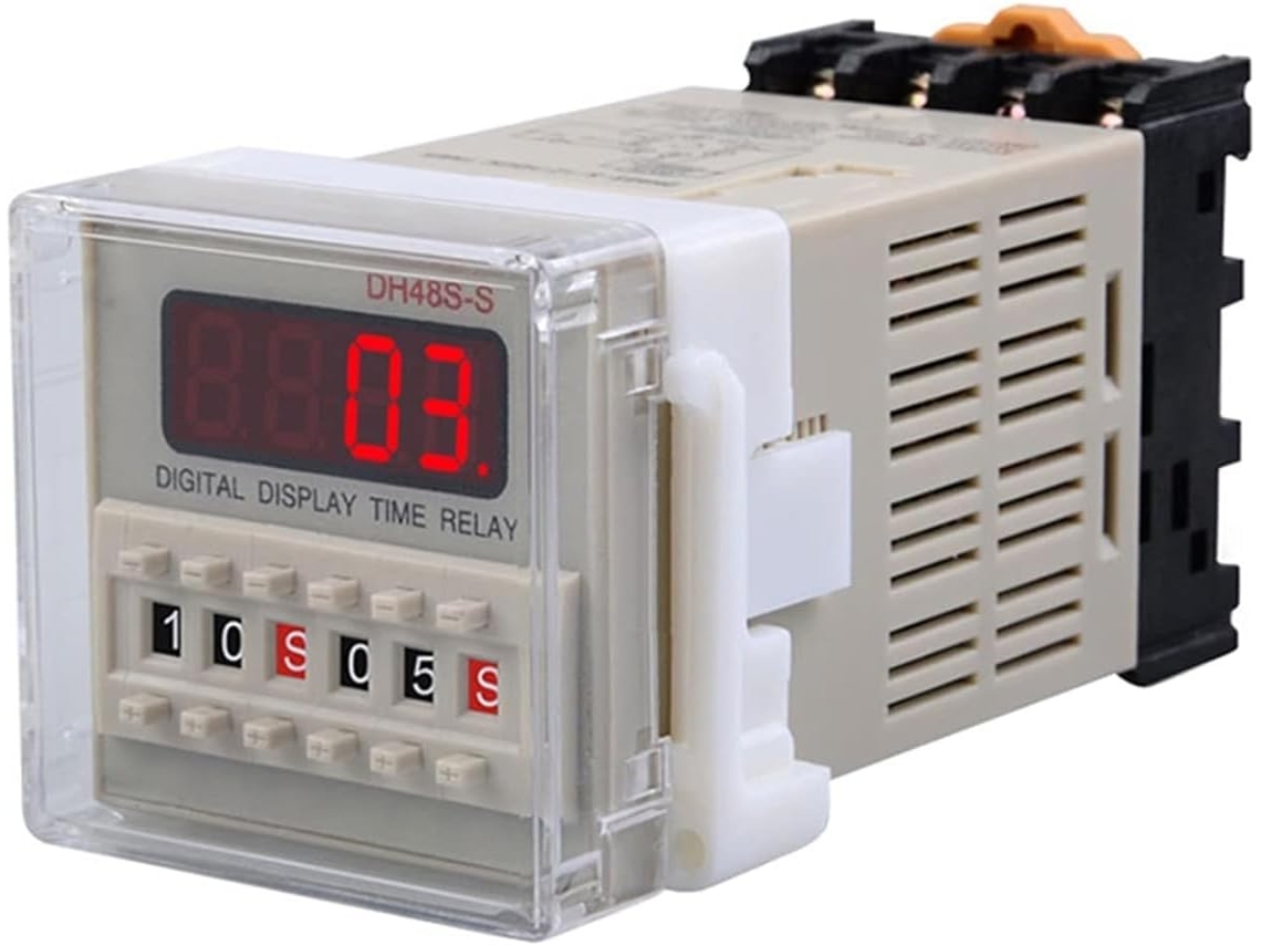Temporizador De Relé Acionamento Tempo Com Display Digital Dh48s-1z