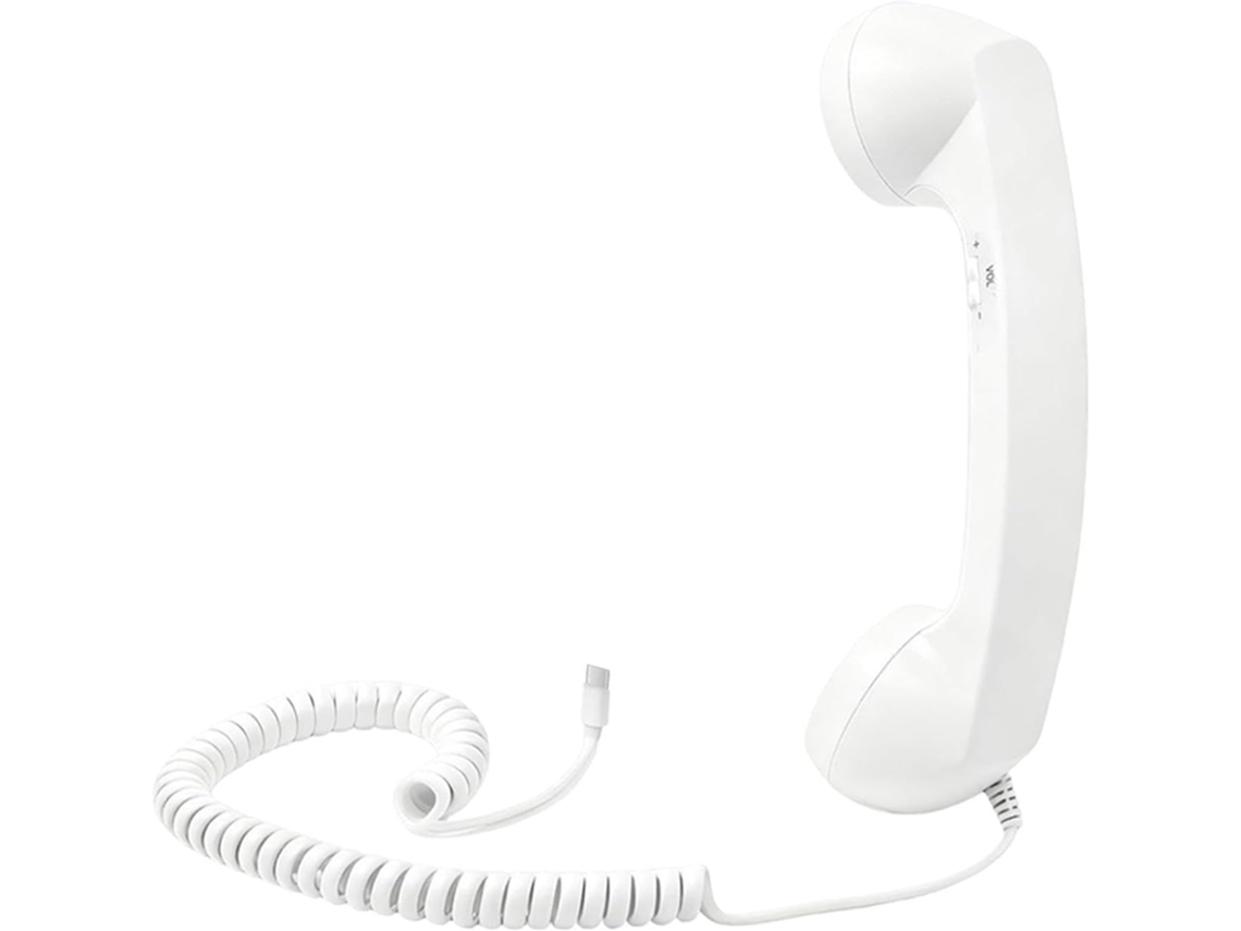 Telefone Retrô Com Interface Tipo-c, 20 X 6 X 3 Cm, Abs