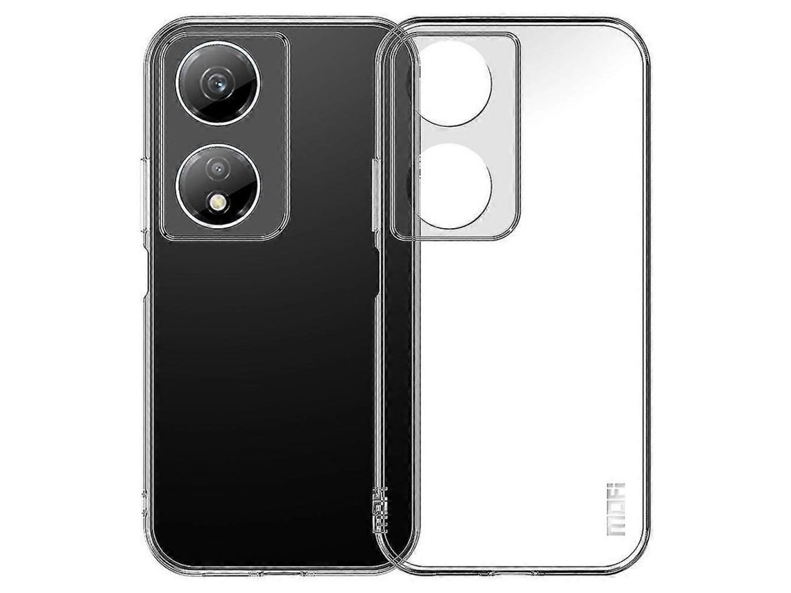 Yuru capa de Celular Tpu Transparente Mofi para Honor X7b 4g Anti choque, Protetora de Câmera e Borda Elevada