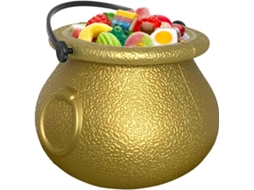 Balde De Doces Decorativo Reutilizável Para O Halloween, Ideal Para Pegadinhas /|
