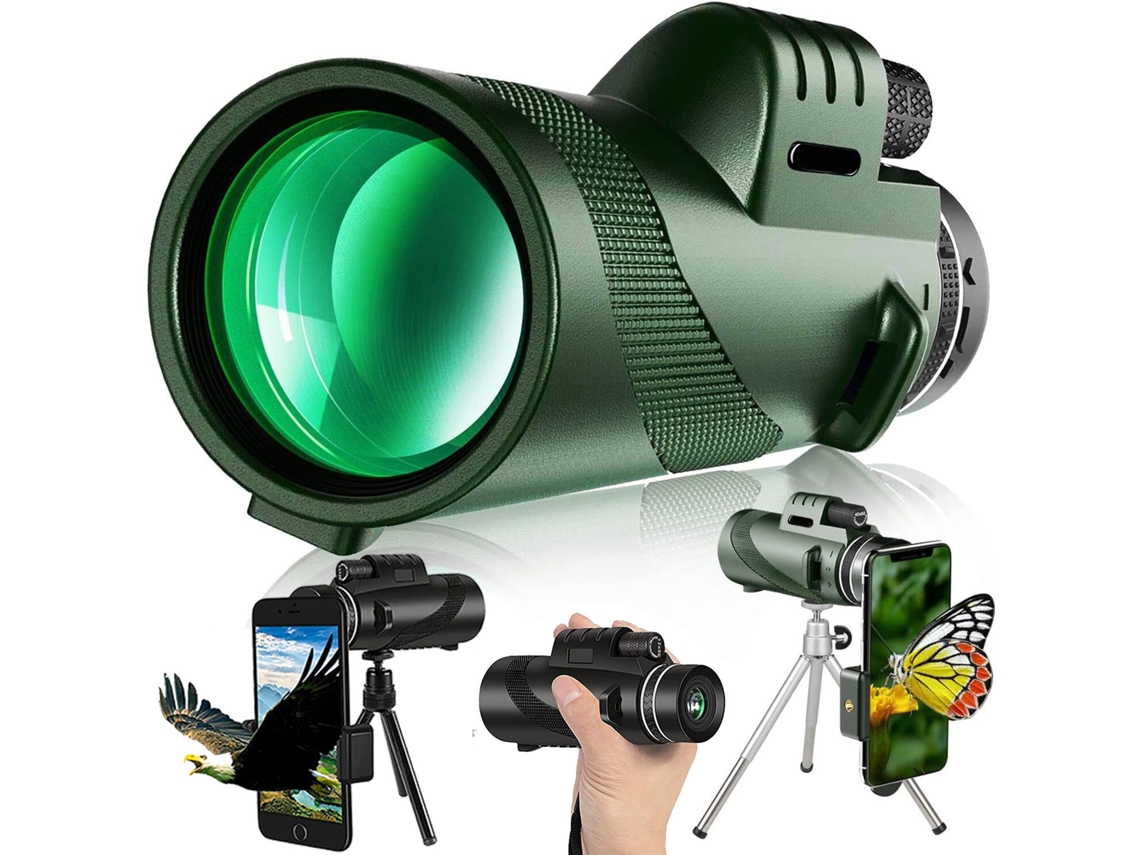 Monocular Telescópio 80x100 de Alta Ampliação para Adultos BRILVIBERA