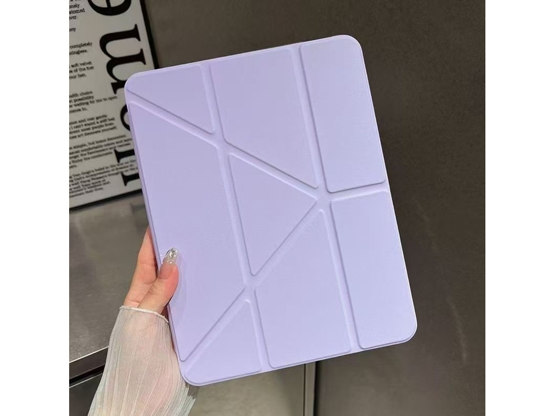 Capa Protetora Para Ipad, Cor Roxo, Compatível Com Ipad, Para Proteção, Transporte E Utilização Diária