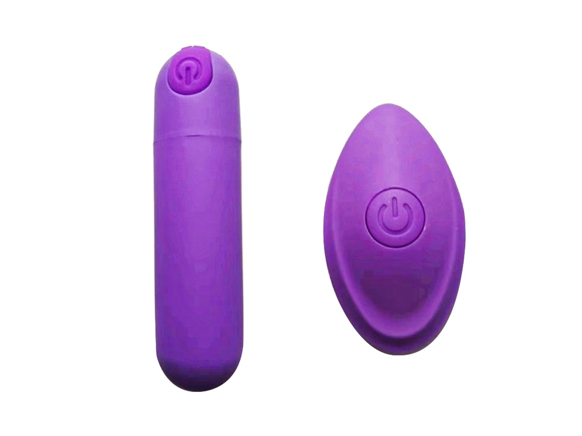 (roxo) Mini Vibrador Bullet Com Controle Remoto, Vibrador Potente Para Mulheres, 10 Modos