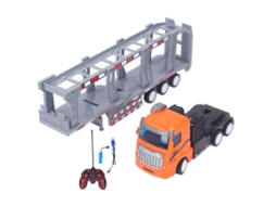 Mali caminhão Semi Rc Transportador 2 Andares Luz Som Controle Remoto para Crianças