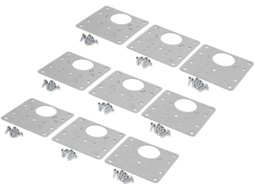 Kit De Reparo Dobradiças Ftvogue Com 30 Peças, Placa De Aço Inoxidável Para Dobradiças, Placa De Fixação Universal Com