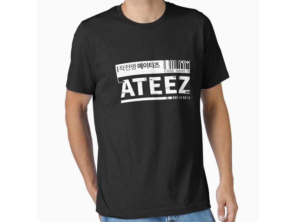 Rockinstone Code Ateez K-pop Fan Graphic Idol Design T-shirt Size:l