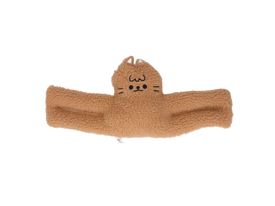 Primerox protetor de Porta Bonito Pelúcia Gato Marrom Estilo Nórdico Decorativo Portátil