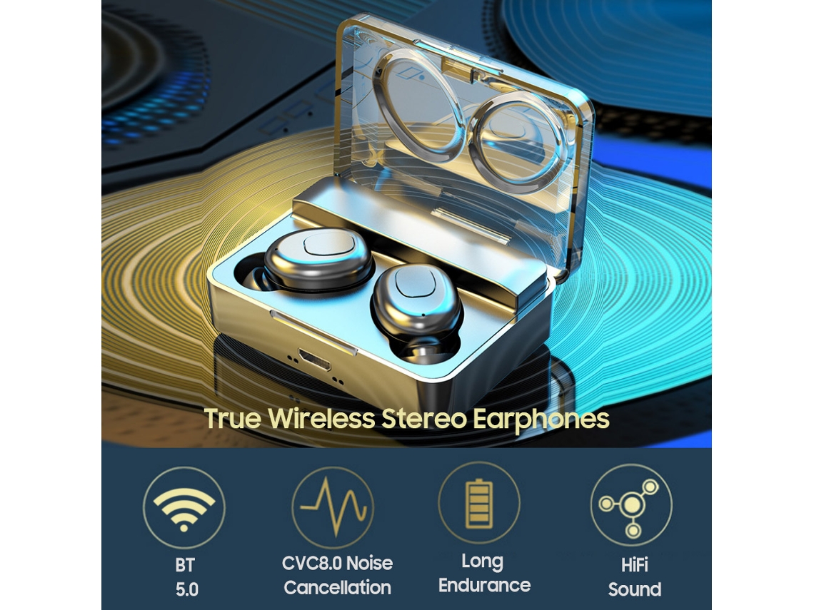 Fones True Wireless Ipx7 Cancelamento De Ruído