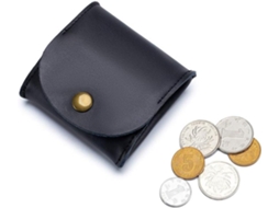 Porta-moedas Em Pele Pu Com Fecho - Bolsa Pequena E Compacta - Escuro