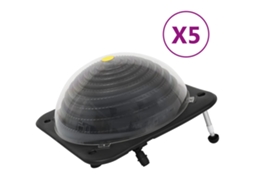 Vidaxl Aquecedores Solares De Piscina 5 Pcs 75x75x36 Cm Alumínio Pead