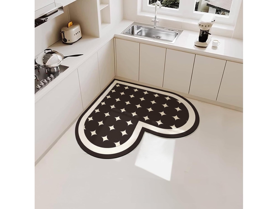 Tapete De Canto De Cozinha 80 X 80 Cm, Antiderrapante, Lavável, Tapete De Cozinha, Tapete Absorvente, Tapete Confortável, Adequado Para Capacho De P