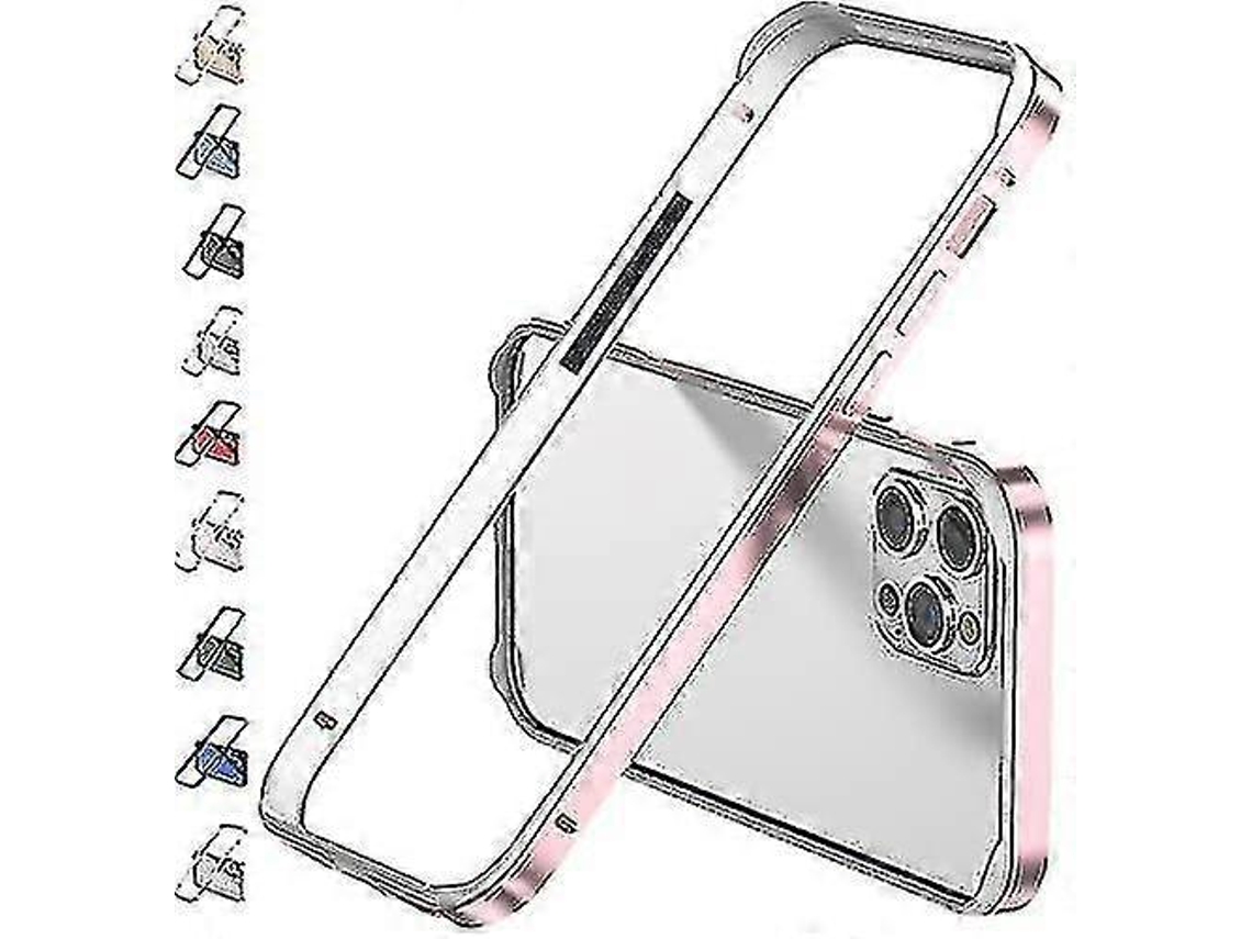 Caixa De Bumper De Alumínio E Metal Para Iphone 14 Pro Max/pro/plus Com Proteção De Borda Elevada