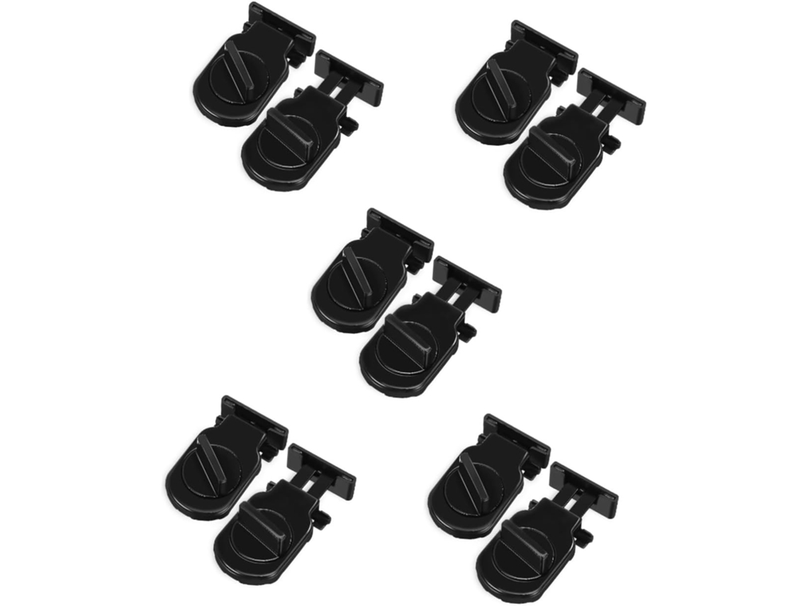 Nuobesty Série 5-travas Ajustáveis Para Janelas Deslizantes Com Segurança E Proteção Escritórios, 2 Peças X 5