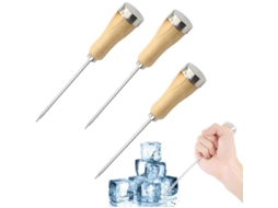Muddler de aço inox Nova Line, 4 peças, com colher de mistura | S/MARCA