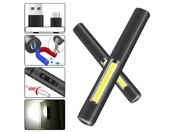 Red-outdoor Compacto E Portátil Liga De Alumínio Xpe + Cob Recarregável Caneta Luz Trabalho Lâmpada Chaveiro Luz