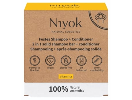 Champô Amaciador Sólido Vitamina Niyok (2 Em 1)