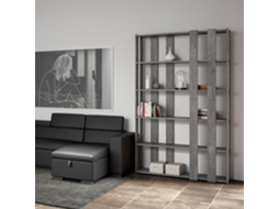 Estante de design moderno cinza com 6 prateleiras Kato E Small Concrete