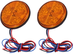 Luz De Sinalização Lateral Led Amarela Garneck Para Motocicletas E Caminhões, Multiuso, Feita De Plástico Abs E Acrílico