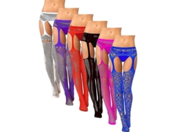 Meias de Nylon com Cinto de Apoio, Design de Rede, Macias e Duráveis, Ideal para Festas e Uso Diário 3x Grande 4x Grande