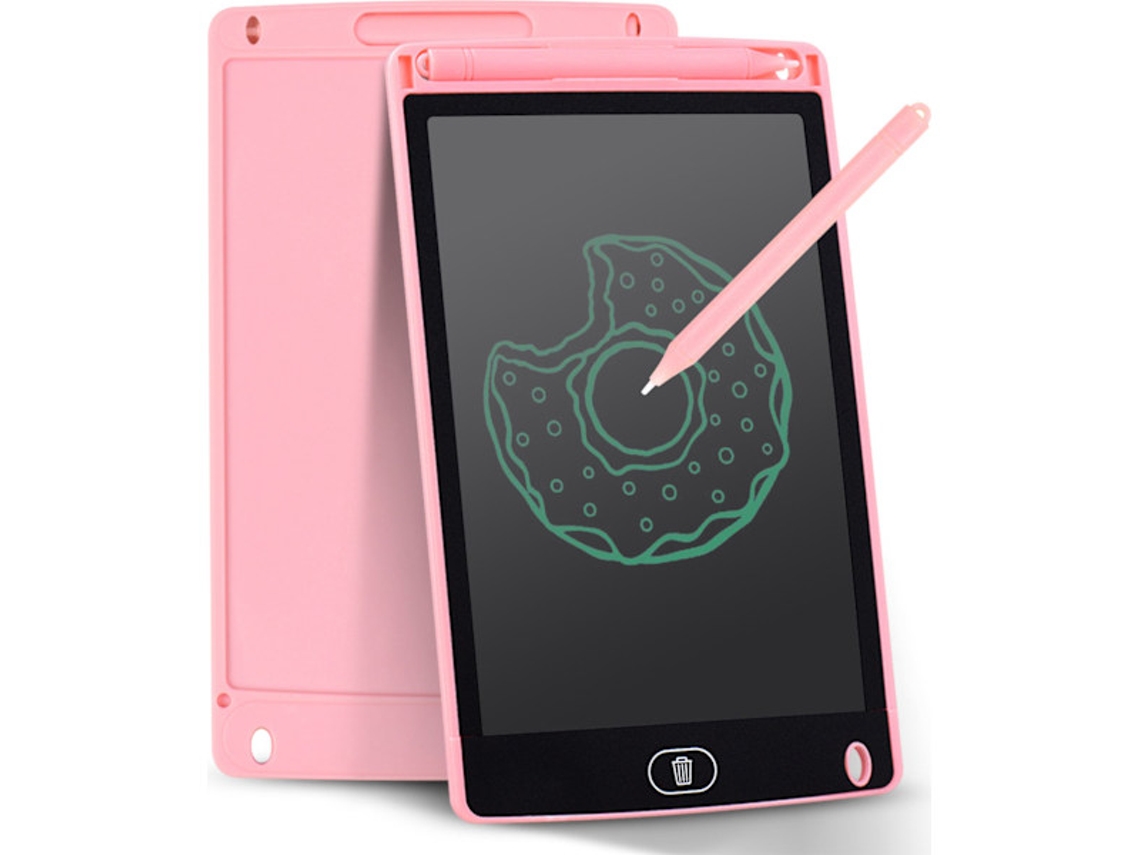 Lurelia, Tablet Lcd, 8 Polegadas, Rosa, Caneta, Apagável, Proteção Ocular, Portátil, Sensível Pressão