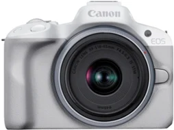 Máquina Fotográfica Mirrorless CANON EOS R50 + Objetiva RF-S 18-45mm f4.5-6.3 IS STM Branco (Encaixe: Canon RF - Abertura: F4.5-6.3)