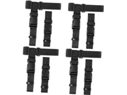Conjunto De 4 Cintas Fixação Bagagem, Ajustáveis, Com Fivela