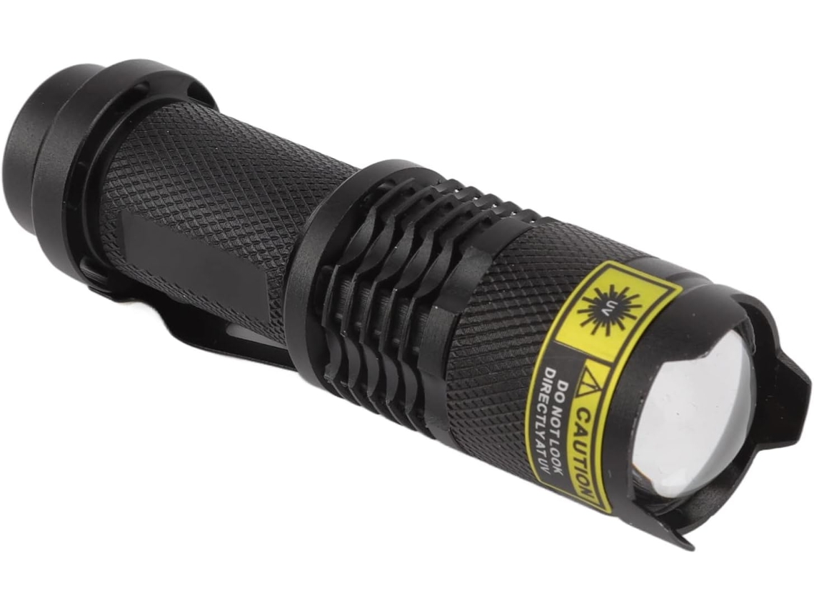 Lanterna De Luz Negra 365nm, Lanterna Uv, Luz Detectora De Urina Animais Com Feixe Potente, Ideal Para Tratamento, Caça
