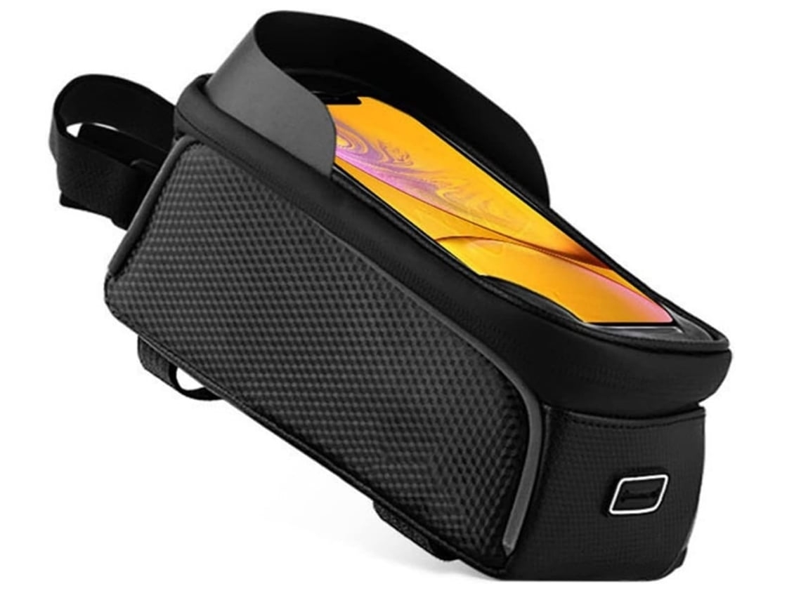 Bolsa Quadro Bicicleta À Prova Dágua Tubo Superior Telefone Com Tecido Sensível Ao Toque Lalalamoli