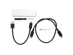 Enclosure De Ssd Nvme M.2 Externo De Alta Velocidade Para Type C3.1, Case De Ssd Prata