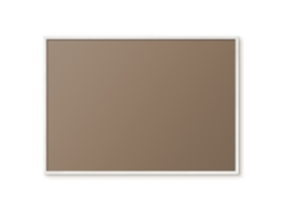 Magnetic Glass Board Brown Color For The Hall Espelharte (100x70 Cm)
