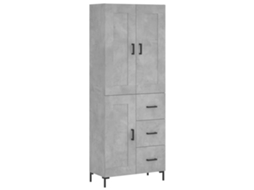Armário Alto Derivado de Madeira Cinza Cimento MAISON EXCLUSIVE (69,5x34x180 cm)