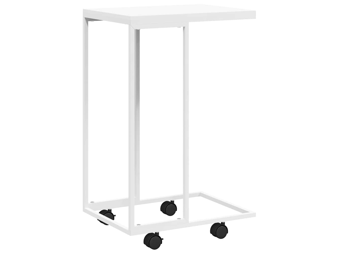 Mesa de apoio com rodas Branca MAISON EXCLUSIVE 40x30x63,5 cm