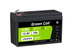 Bateria de lítio Green Cell 12V 7Ah Lifepo4 para UPS