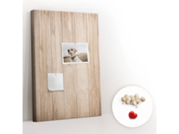 Painel De Cortiça Para Parede Tábuas Claras Madeira Para A Sala De Estar Espelharte (40x60 Cm)