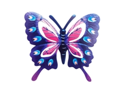 Arte De Parede Borboleta De Metal Para Jardim