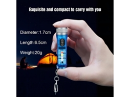 Mini Lanterna De Porta Chaves Led Usb C 400 Lúmens Com Edc Yunzii