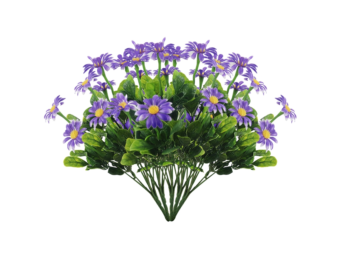 Flores De Margaridas Artificiais Resistentes A Uv Plantas Artificiais Para Decoração Rural Interna E Externa