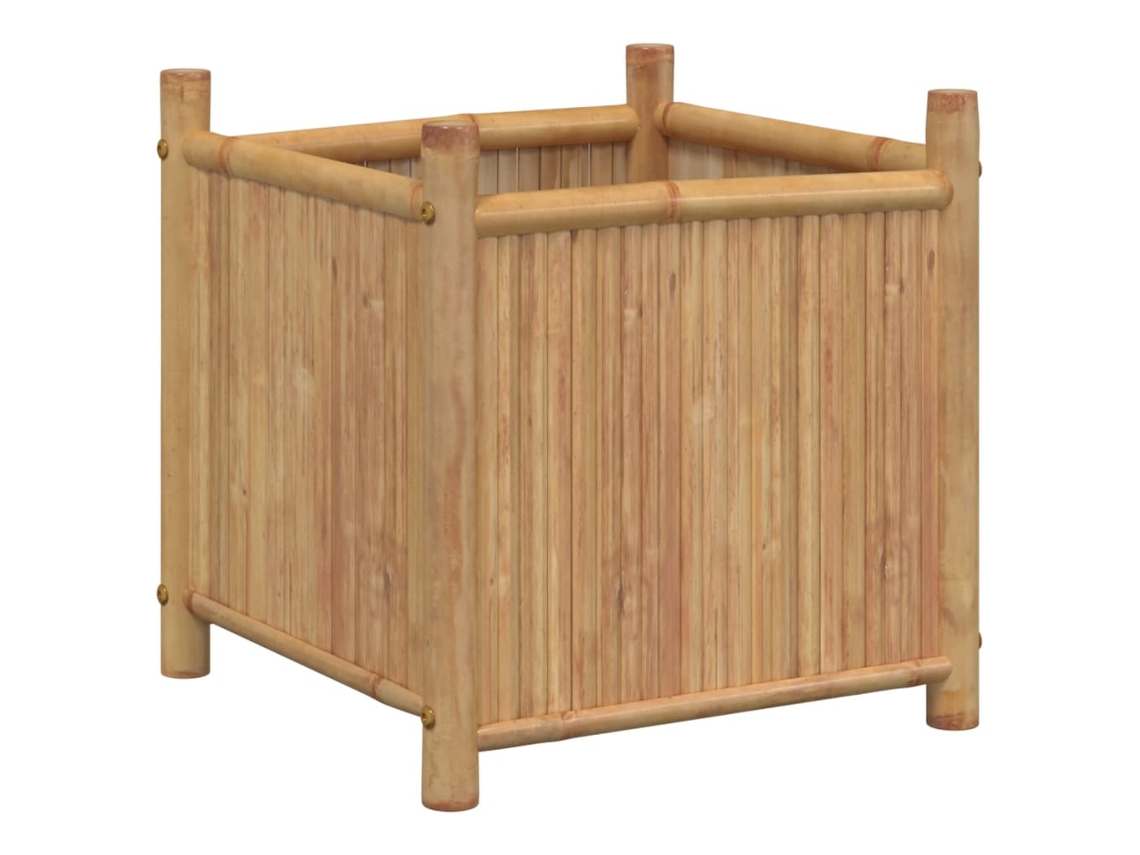 Canteiro VIDAXL Marrom Bambu 50X50X50 Cm