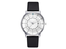 Relógio Masculino de Quartzo com Pulseira de Couro Pu e Calendário Estilo Business