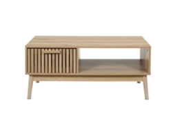 Mesa de Centro Saulk 1 Gaveta e Nicho Madeira Marrom THE HOME DECO FACTORY